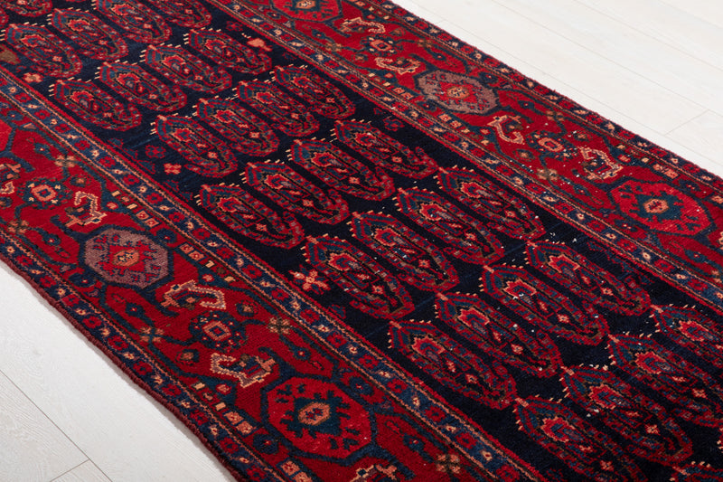 16' 11" x 3' 8" Excellent Hand-Knotted Antique Collectible Tribal Runner Rug - Yasi & Fara 