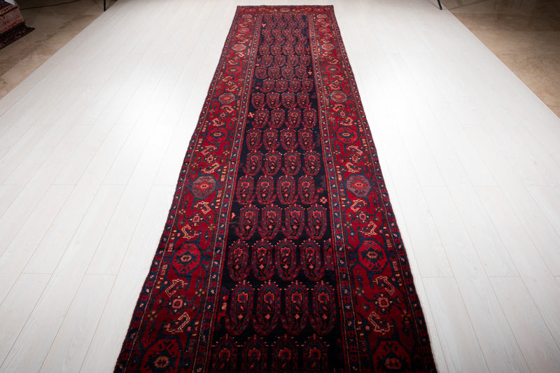 16' 11" x 3' 8" Excellent Hand-Knotted Antique Collectible Tribal Runner Rug - Yasi & Fara 