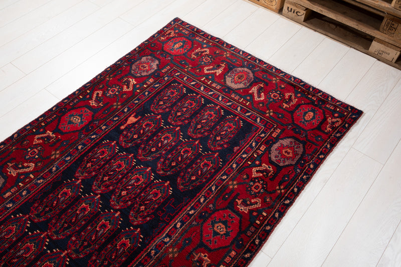16' 11" x 3' 8" Excellent Hand-Knotted Antique Collectible Tribal Runner Rug - Yasi & Fara 