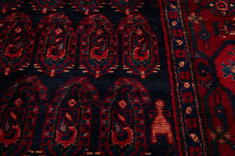 16' 11" x 3' 8" Excellent Hand-Knotted Antique Collectible Tribal Runner Rug - Yasi & Fara 