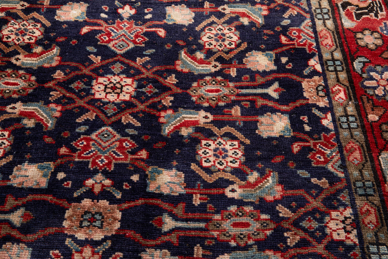 10' x 3' 6" Excellent Hand-Knotted Vintage Tribal Runner Rug - Yasi & Fara 