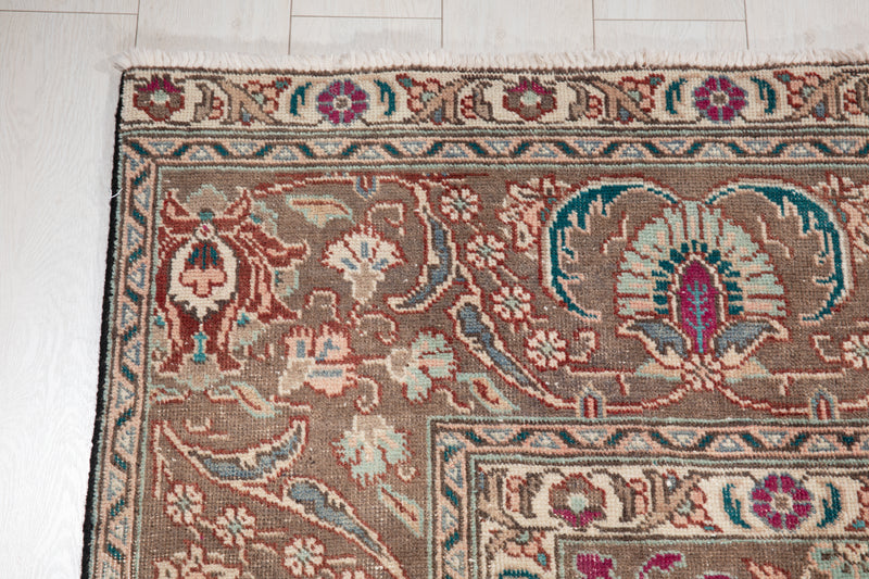 12' 4" x 9' 6" Excellent Hand-Knotted Antique Collectible Large Area Rug - Yasi & Fara 