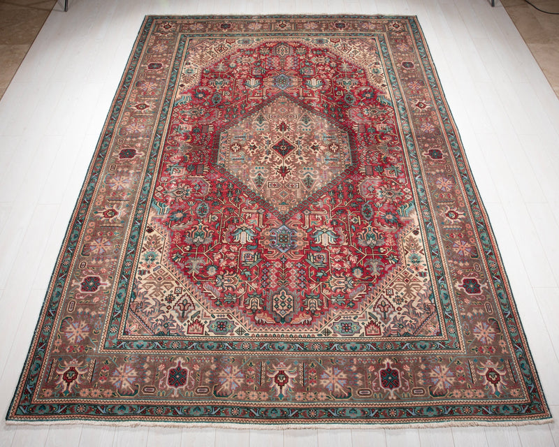 11' 5" x 7' 10" Excellent Hand-Knotted Antique Large Area Rug - Yasi & Fara 