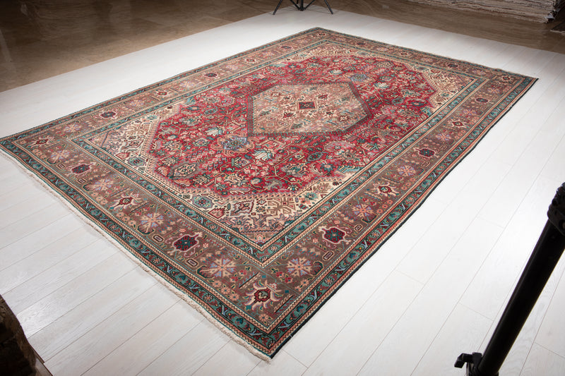 11' 5" x 7' 10" Excellent Hand-Knotted Antique Large Area Rug - Yasi & Fara 