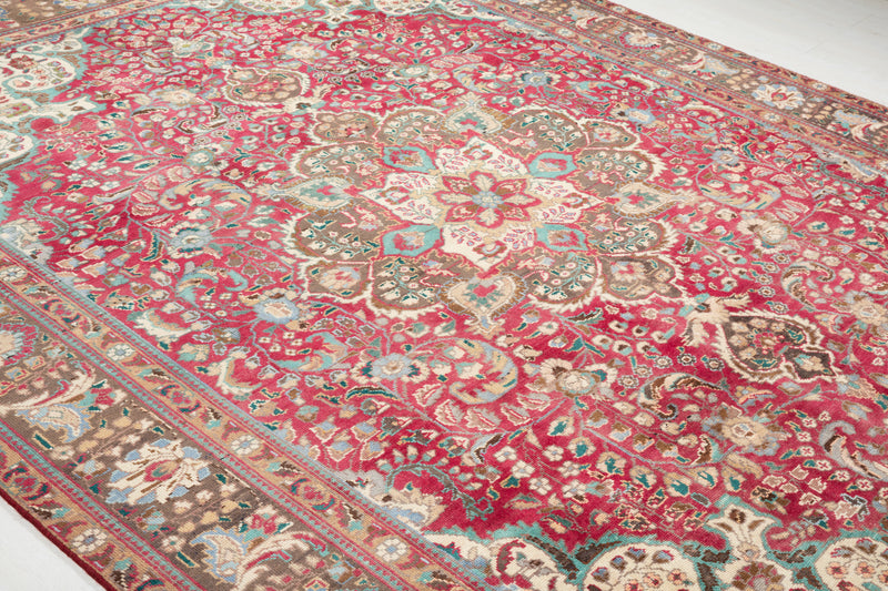 11' x 8' 2" Excellent Hand-Knotted Antique Large Area Rug - Yasi & Fara 
