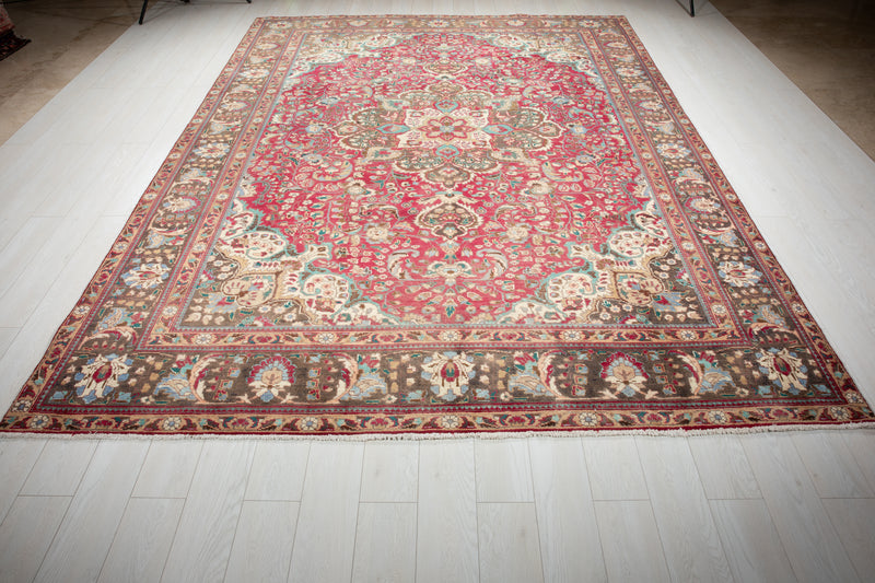11' x 8' 2" Excellent Hand-Knotted Antique Large Area Rug - Yasi & Fara 