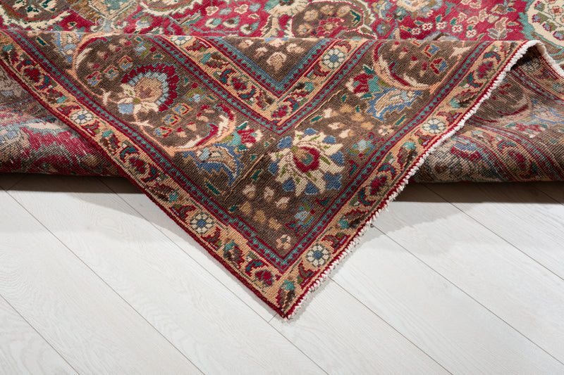 11' x 8' 2" Excellent Hand-Knotted Antique Large Area Rug - Yasi & Fara 