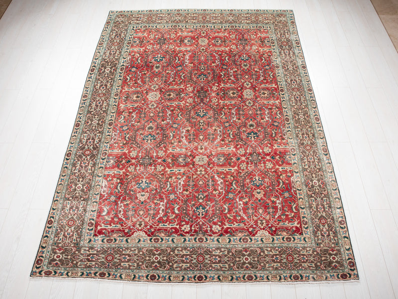 9' 8" x 6' 6" Excellent Hand-Knotted Antique Area Rug - Yasi & Fara 