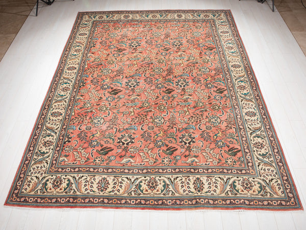 11' 2" x 8' 2" Excellent Hand-Knotted Vintage Collectible Area Rug - Yasi & Fara 