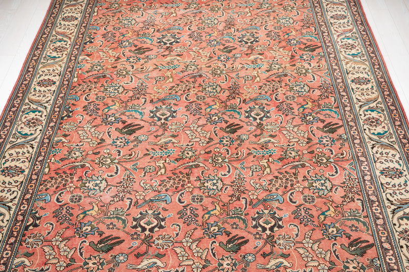 11' 2" x 8' 2" Excellent Hand-Knotted Vintage Collectible Area Rug - Yasi & Fara 
