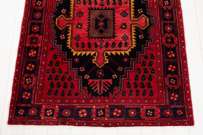 9' 9" x 3' 9" Excellent Hand-Knotted Vintage Collectible Tribal Runner Rug - Yasi & Fara 
