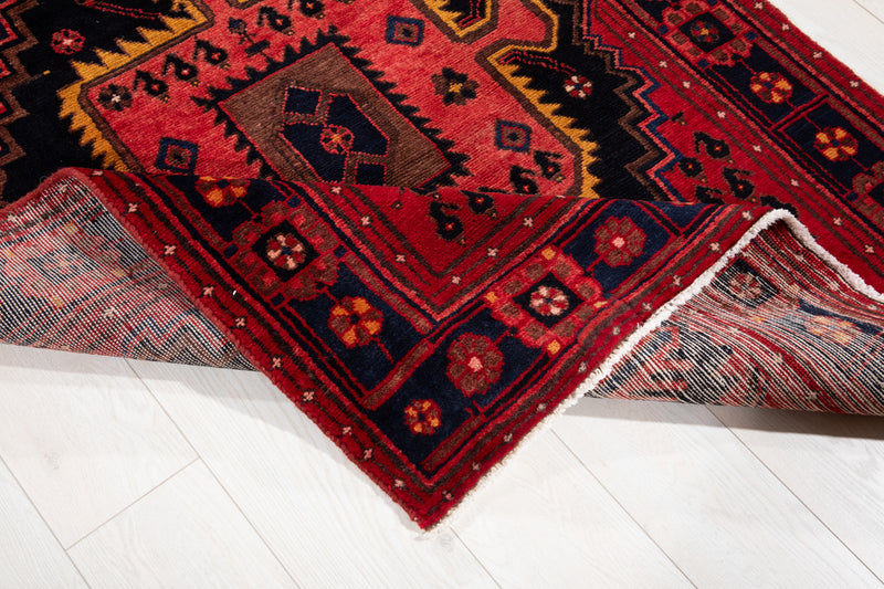 9' 9" x 3' 9" Excellent Hand-Knotted Vintage Collectible Tribal Runner Rug - Yasi & Fara 