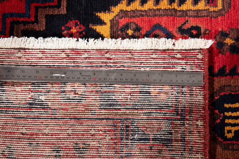 9' 9" x 3' 9" Excellent Hand-Knotted Vintage Collectible Tribal Runner Rug - Yasi & Fara 