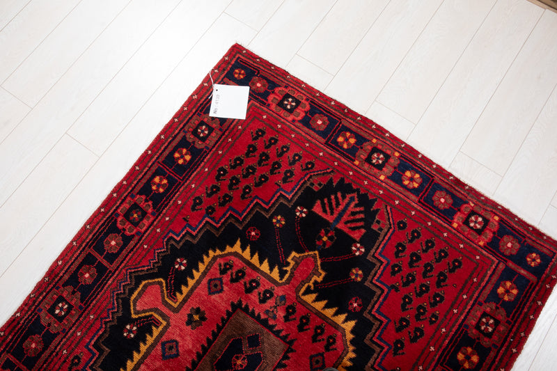 9' 9" x 3' 9" Excellent Hand-Knotted Vintage Collectible Tribal Runner Rug - Yasi & Fara 