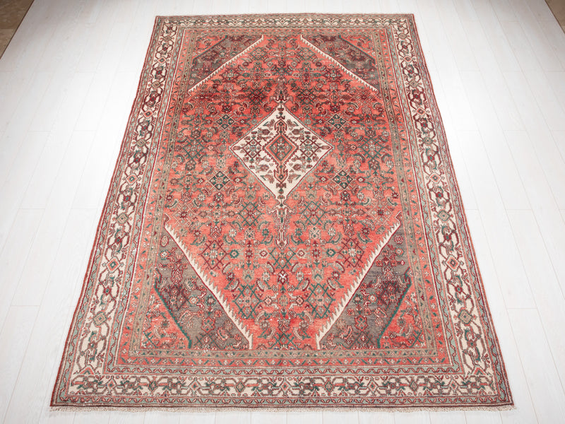 9' 9" x 6' 4" Excellent Hand-Knotted Antique Area Rug - Yasi & Fara 