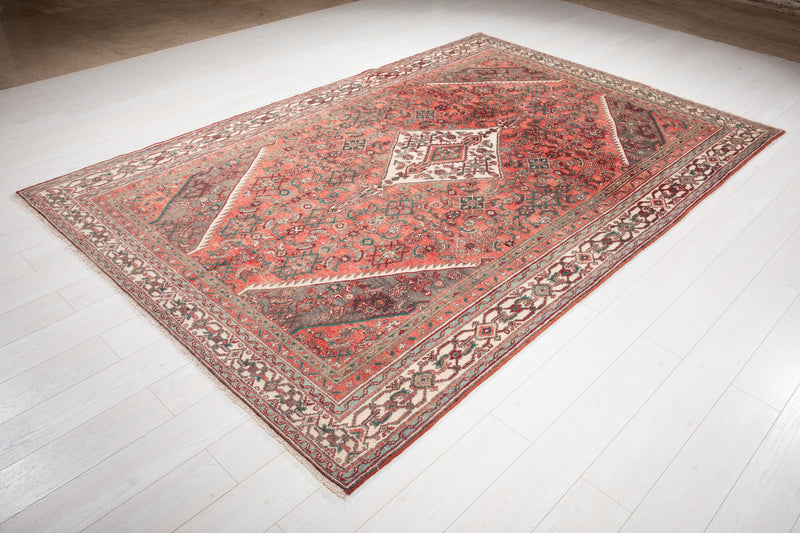 9' 9" x 6' 4" Excellent Hand-Knotted Antique Area Rug - Yasi & Fara 
