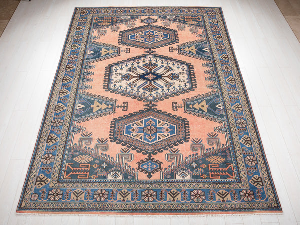 10' 4" x 7' 2" Excellent Hand-Knotted Antique Collectible Area Rug - Yasi & Fara 