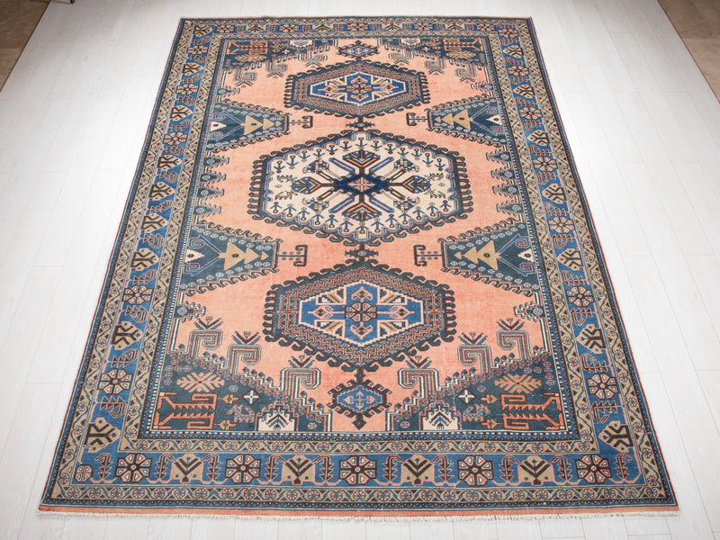 10' 4" x 7' 2" Excellent Hand-Knotted Antique Collectible Area Rug - Yasi & Fara 