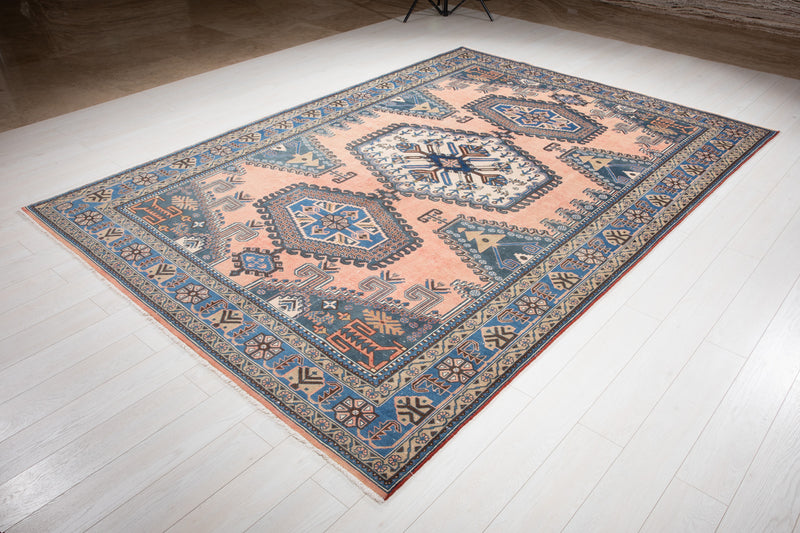 10' 4" x 7' 2" Excellent Hand-Knotted Antique Collectible Area Rug - Yasi & Fara 