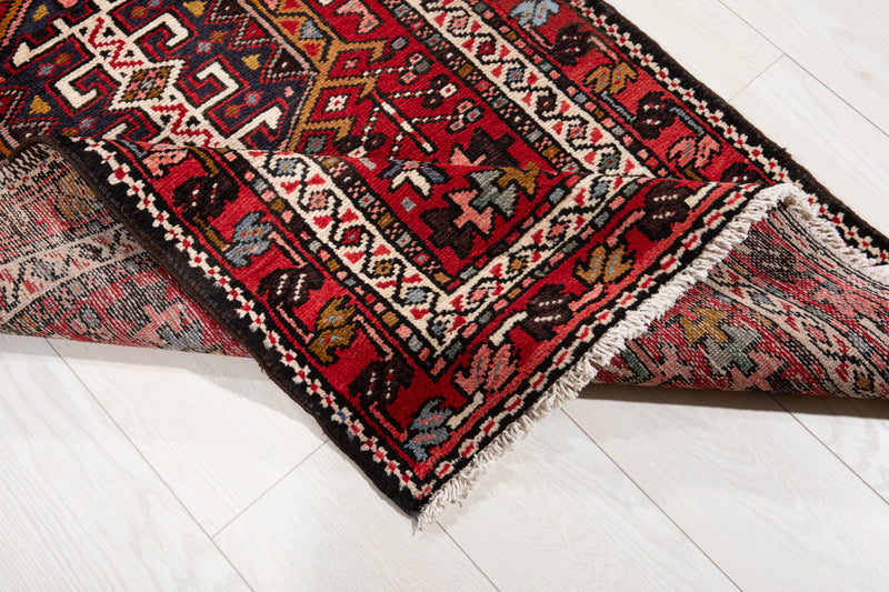 9' 5" x 2' 9" Excellent Hand-Knotted Vintage Tribal Runner Rug - Yasi & Fara 