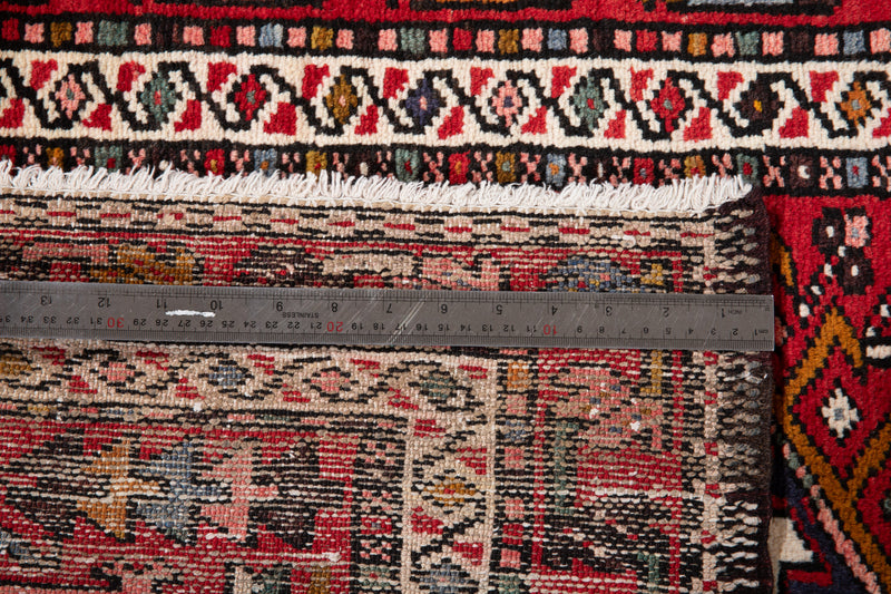 9' 5" x 2' 9" Excellent Hand-Knotted Vintage Tribal Runner Rug - Yasi & Fara 