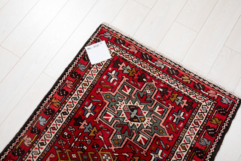 9' 5" x 2' 9" Excellent Hand-Knotted Vintage Tribal Runner Rug - Yasi & Fara 
