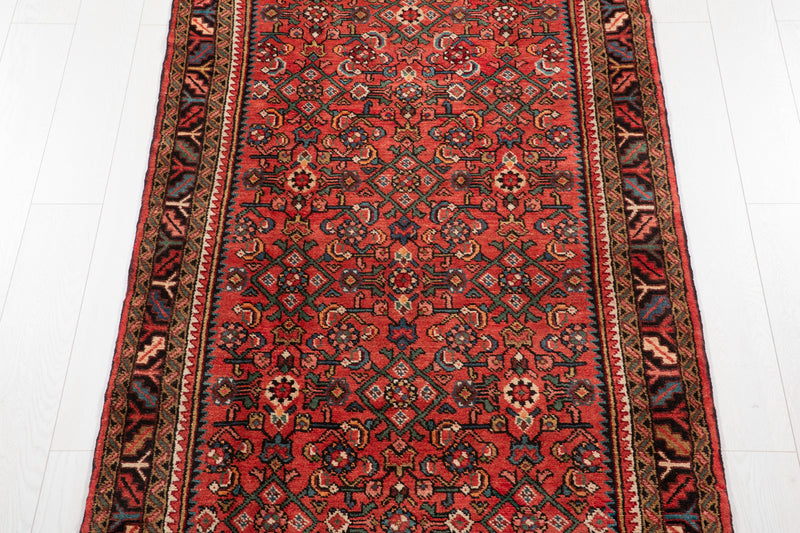 10' 3" x 3' 7" Excellent Hand-Knotted Vintage Tribal Runner Rug - Yasi & Fara 