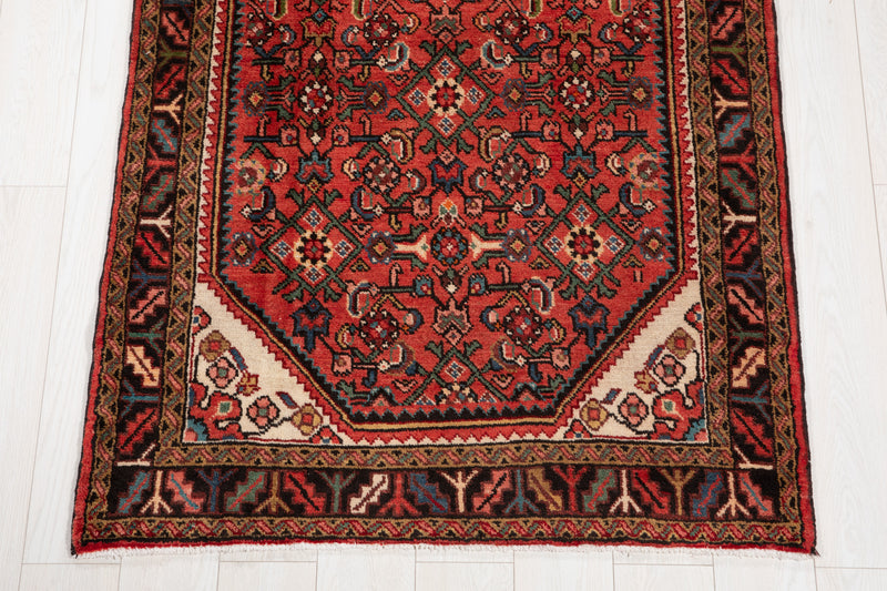 10' 3" x 3' 7" Excellent Hand-Knotted Vintage Tribal Runner Rug - Yasi & Fara 