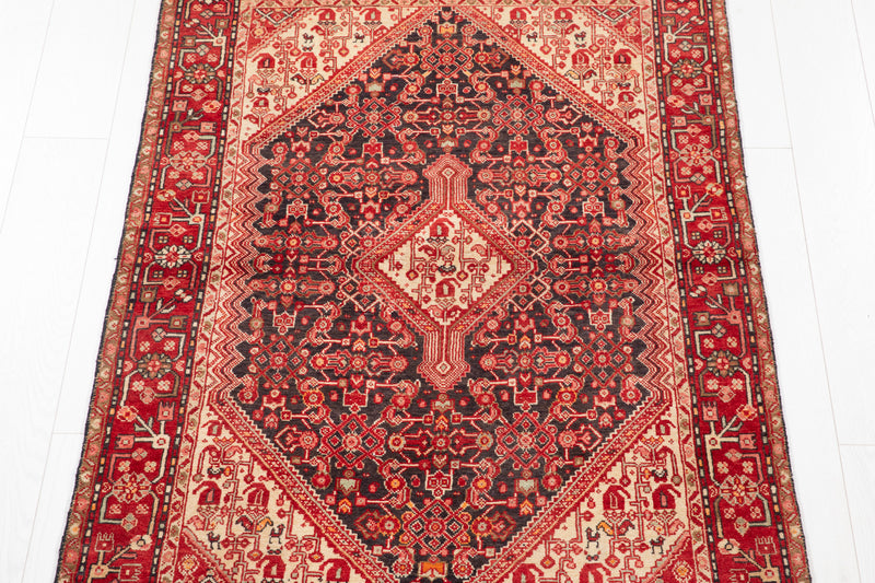 5' 3" x 3' 5" Excellent Hand-Knotted Vintage Collectible Tribal Rug - Yasi & Fara 