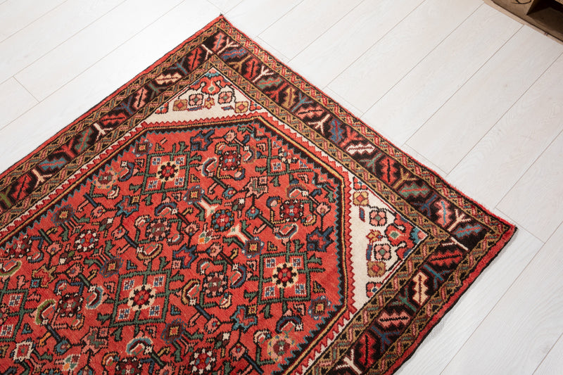 10' 3" x 3' 7" Excellent Hand-Knotted Vintage Tribal Runner Rug - Yasi & Fara 