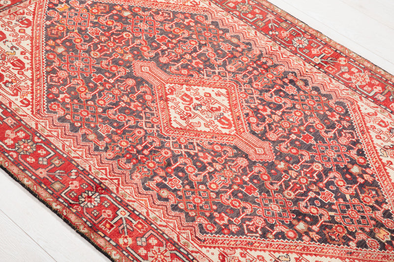 5' 3" x 3' 5" Excellent Hand-Knotted Vintage Collectible Tribal Rug - Yasi & Fara 