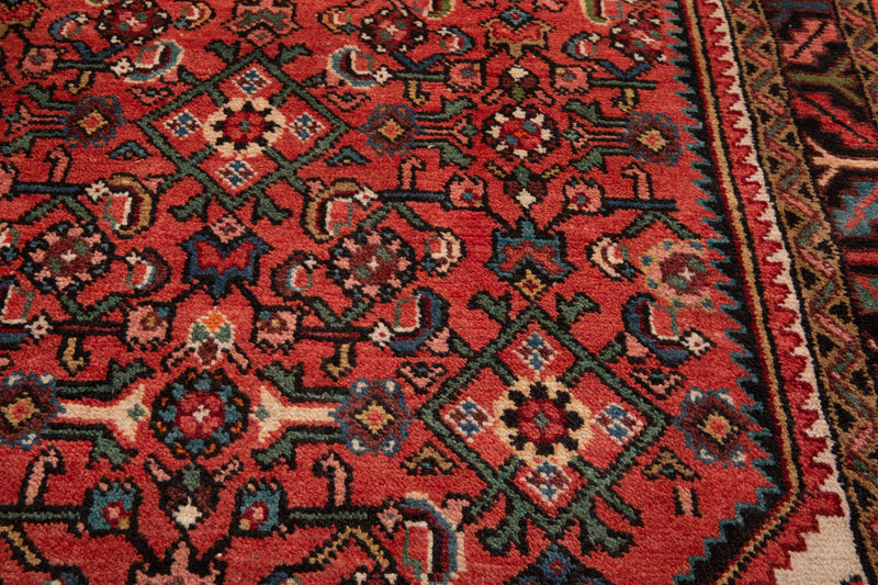 10' 3" x 3' 7" Excellent Hand-Knotted Vintage Tribal Runner Rug - Yasi & Fara 