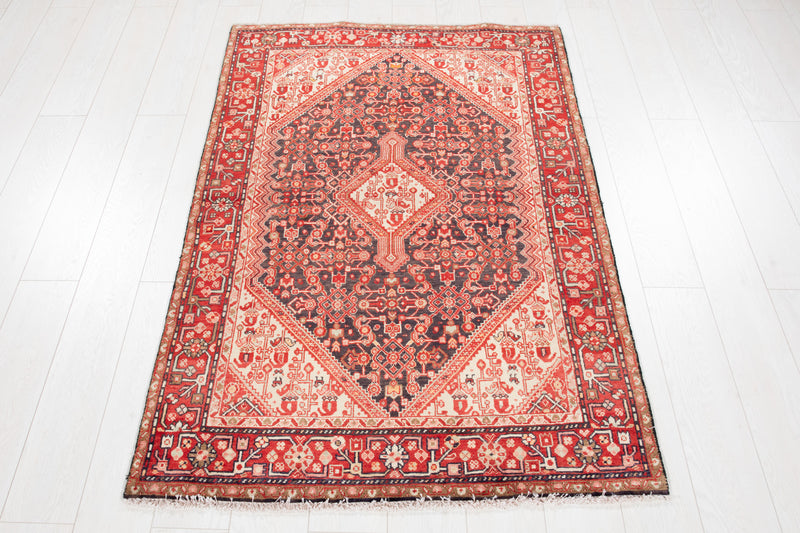 5' 3" x 3' 5" Excellent Hand-Knotted Vintage Collectible Tribal Rug - Yasi & Fara 