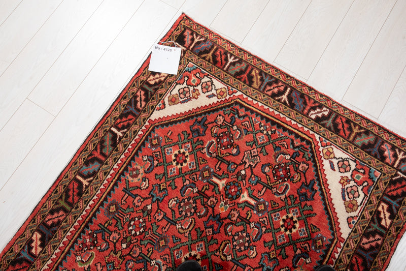 10' 3" x 3' 7" Excellent Hand-Knotted Vintage Tribal Runner Rug - Yasi & Fara 