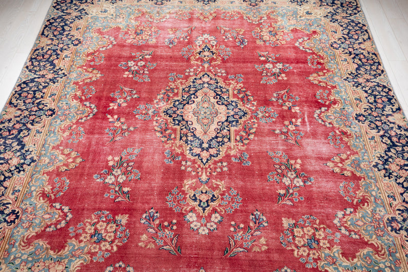 12' x 9' Excellent Hand-Knotted Antique Collectible Area Rug - Yasi & Fara 