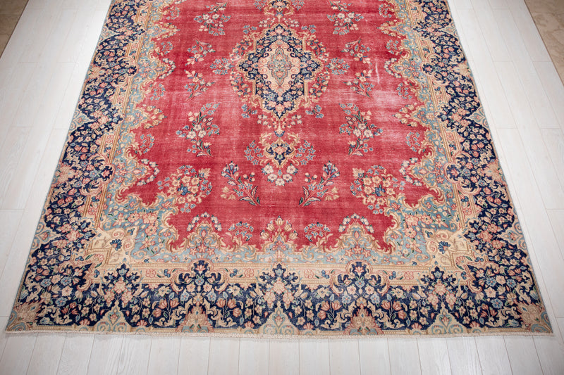 12' x 9' Excellent Hand-Knotted Antique Collectible Area Rug - Yasi & Fara 