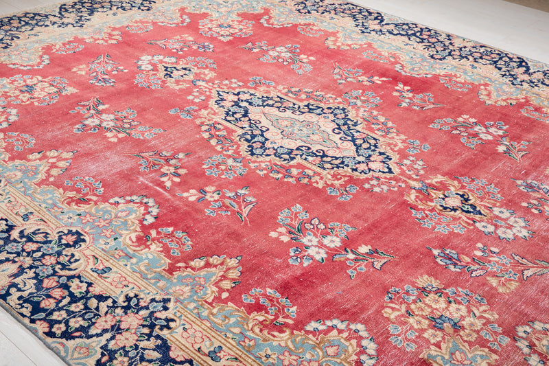 12' x 9' Excellent Hand-Knotted Antique Collectible Area Rug - Yasi & Fara 