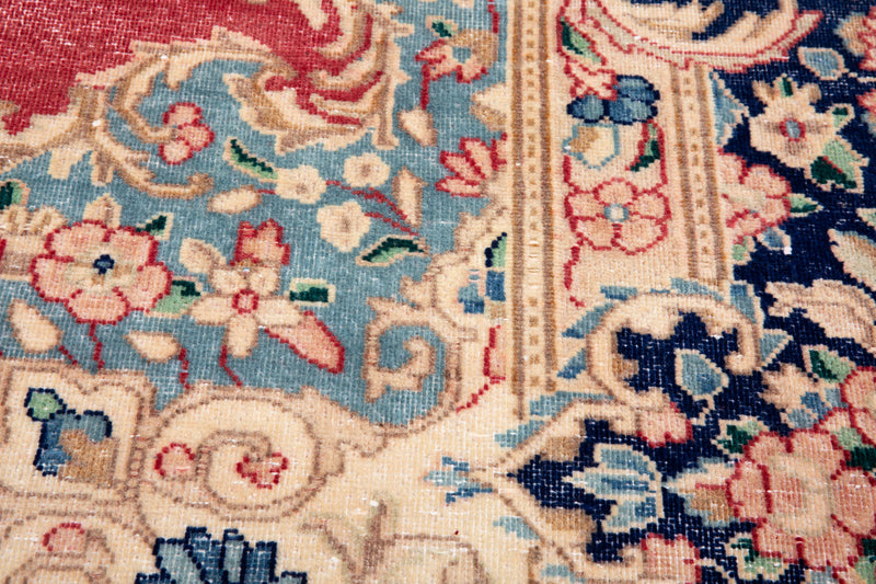 12' x 9' Excellent Hand-Knotted Antique Collectible Area Rug - Yasi & Fara 