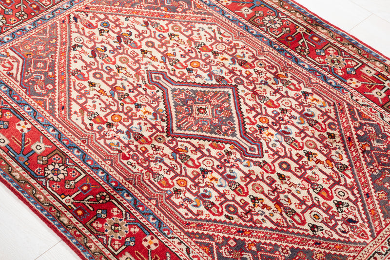 5' x 3' 4" Excellent Hand-Knotted Antique Tribal Rug - Yasi & Fara 