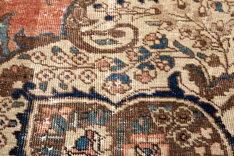 10' 10" x 7' 6" Excellent Hand-Knotted Antique Area Rug - Yasi & Fara 