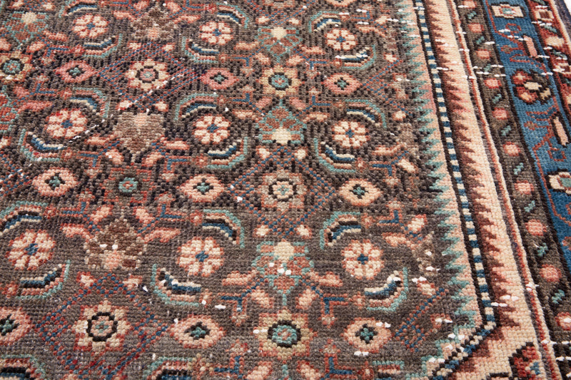 10' 5" x 3' 9" Excellent Hand-Knotted Antique Collectible Runner Rug - Yasi & Fara 