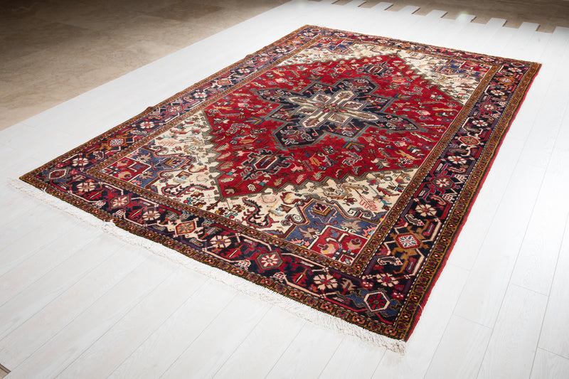 9' 11" x 6' 8" Excellent Hand-Knotted Vintage Tribal Rug - Yasi & Fara 