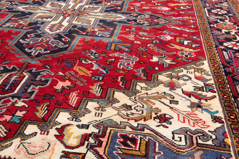 9' 11" x 6' 8" Excellent Hand-Knotted Vintage Tribal Rug - Yasi & Fara 