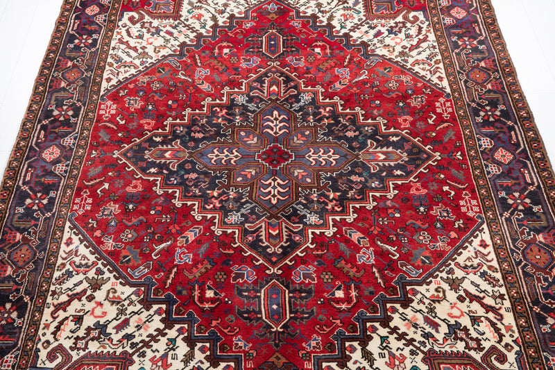 9' 11" x 6' 10" Excellent Hand-Knotted Vintage Tribal Rug - Yasi & Fara 