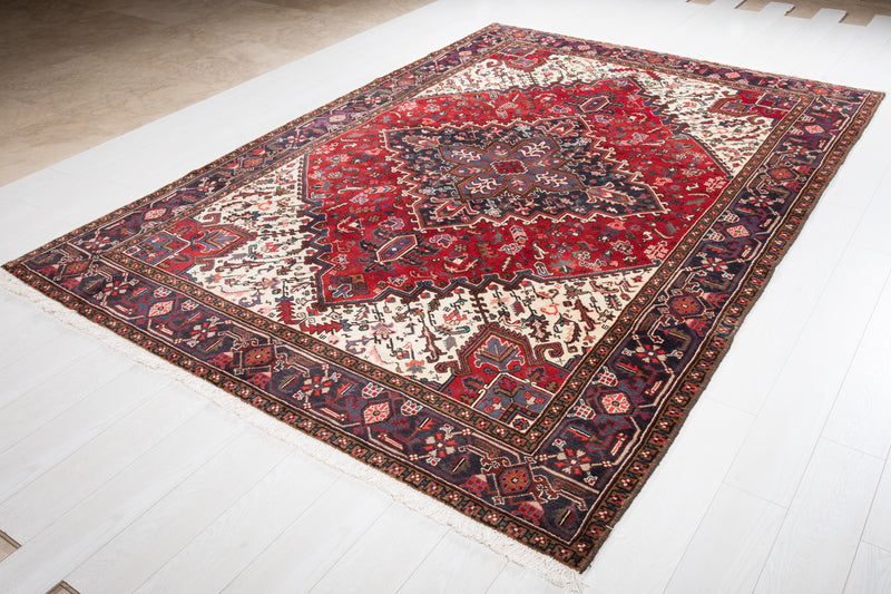 9' 11" x 6' 10" Excellent Hand-Knotted Vintage Tribal Rug - Yasi & Fara 