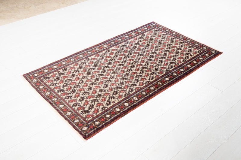 5' 8" x 3' 1" Excellent Hand-Knotted Vintage Collectible Fine Tribal Rug - Yasi & Fara 