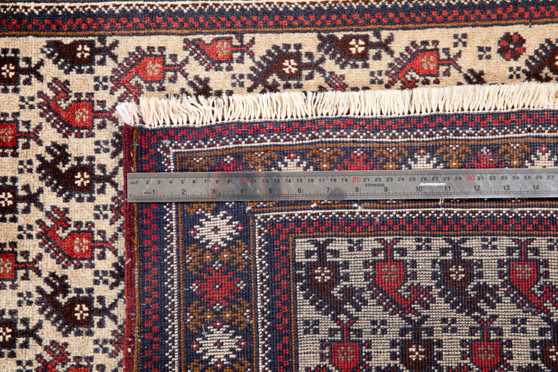 5' 8" x 3' 1" Excellent Hand-Knotted Vintage Collectible Fine Tribal Rug - Yasi & Fara 