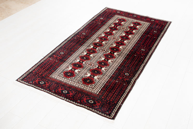 6' 5" x 3' 4" Excellent Hand-Knotted Collectible Vintage Fine Tribal Rug - Yasi & Fara 