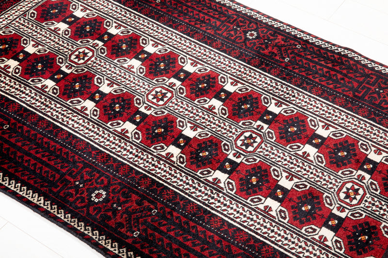 6' 5" x 3' 4" Excellent Hand-Knotted Collectible Vintage Fine Tribal Rug - Yasi & Fara 