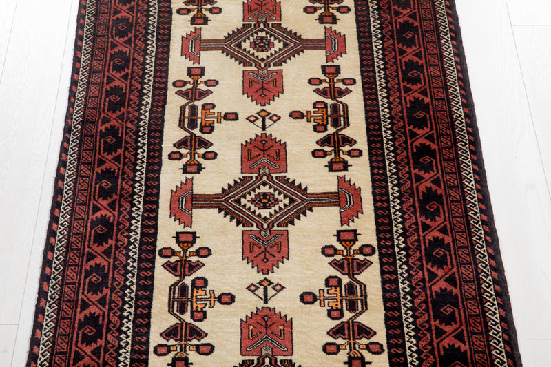 6' 5" x 3' 3" Excellent Hand-Knotted Vintage Fine Tribal Rug - Yasi & Fara 